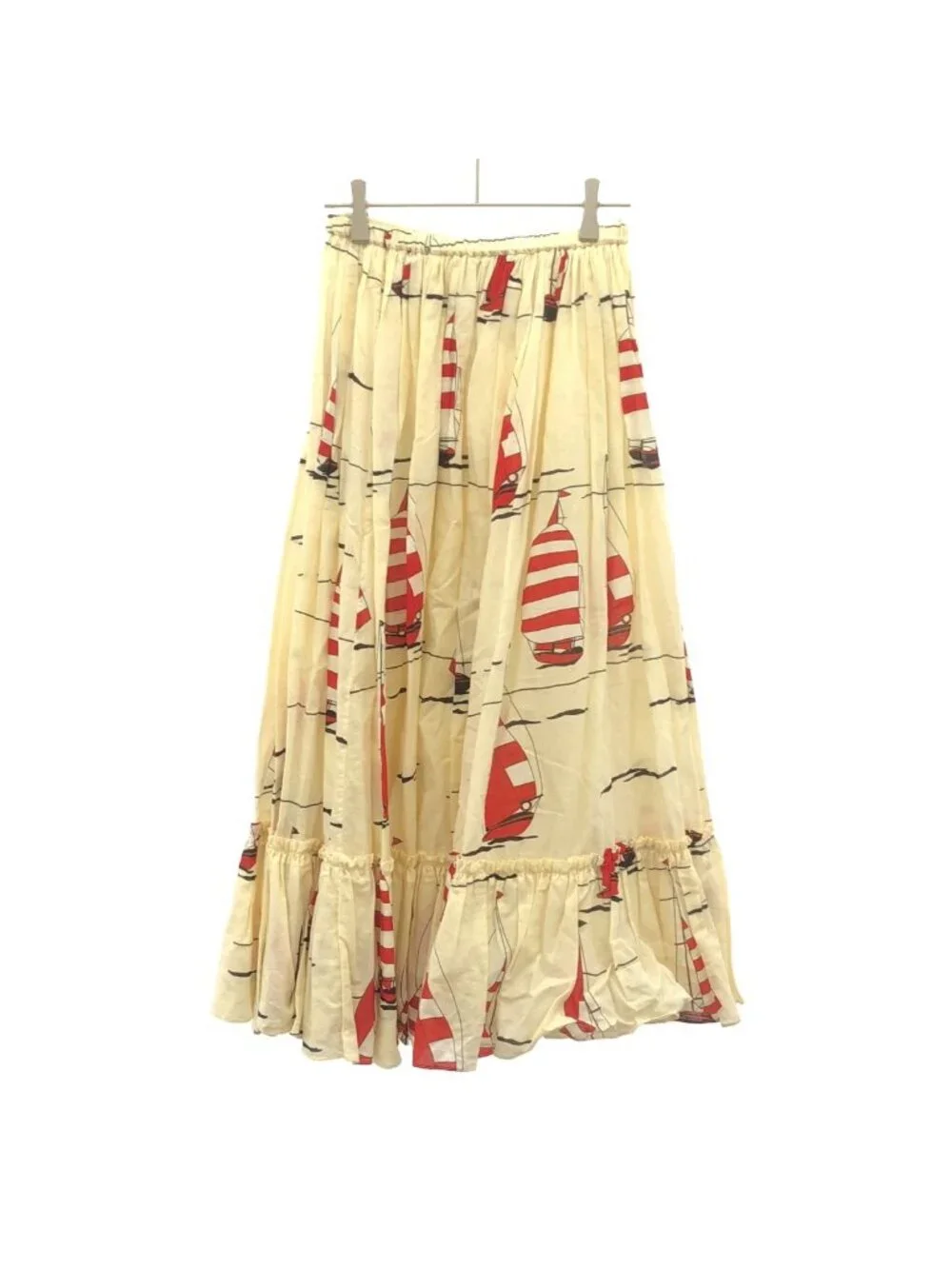 Gucci Yacht Print Skirt Ivory 38